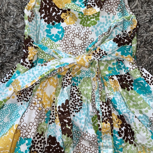 🍋Three Little Monkeys Sleeveless summer dress with tie waist - Picture 4 of 5